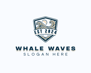 Sea Surfing Ocean logo design