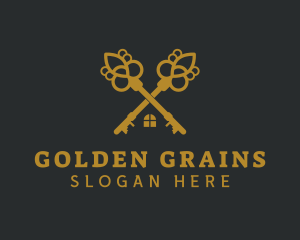 Golden Key Home logo design