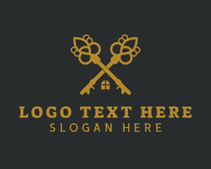 Gold - Golden Key Home logo design