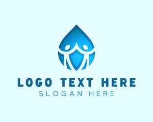 Organization - Human Community Droplet logo design