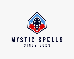 Warlock - Mysterious Warlock Magician logo design