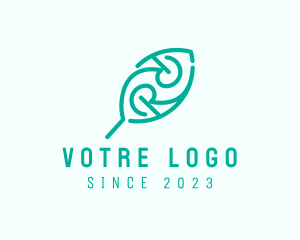 Environment Friendly - Green  Leaf Letter R logo design
