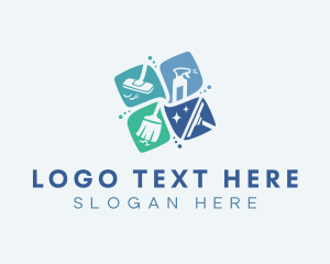 Squeegee - Cleaning Sanitation Housekeeping logo design