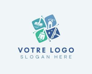 Cleaning Sanitation Housekeeping Logo