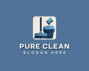 Cleaner Sanitation Disinfection logo design