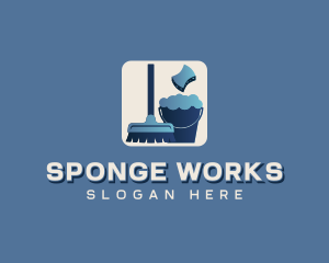 Sponge - Cleaner Sanitation Disinfection logo design