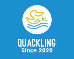 Duckling - Swimming Nature Bird logo design