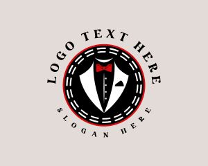 Attire - Tuxedo Ribbon Tie logo design