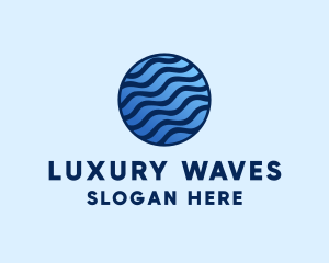 Water Waves Splash  logo design