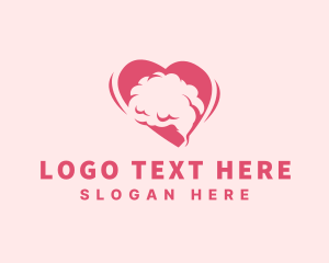 Free - Heart Brain Psychology logo design