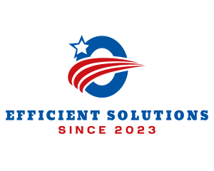 Administration - American Patriot Letter O logo design