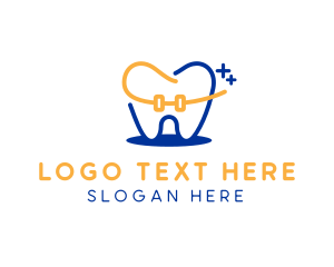 Braces - Kids Dental Braces logo design