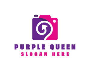 Pink & Purple Photography logo design