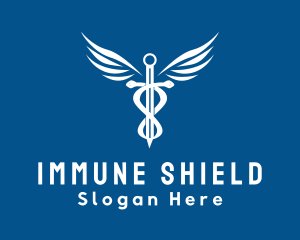Immunologist - Medical Clinic Caduceus logo design
