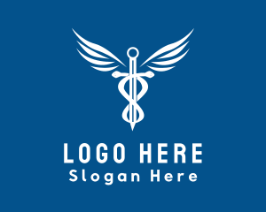 Staff - Medical Clinic Caduceus logo design