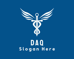 First Aid - Medical Clinic Caduceus logo design