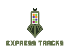 Train Mobile Apps logo design