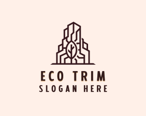 Eco Real Estate Building logo design