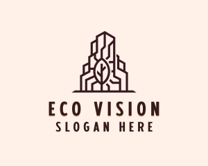 Eco Real Estate Building logo design