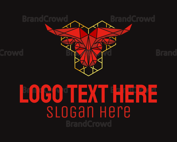 Modern Ox Head Ruby Logo