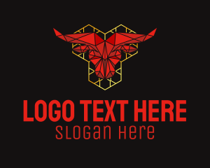 China Town - Modern Ox Head Ruby logo design