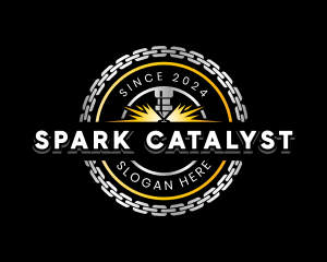 Laser Machine Ironwork logo design