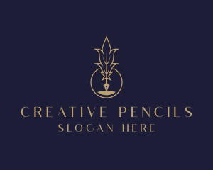 Writing Quill Pen logo design