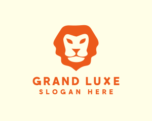 Grand - Orange Wild Lion logo design