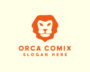 Tiger - Orange Wild Lion logo design