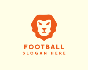 Mane - Orange Wild Lion logo design