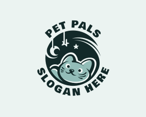 Kitten Animal Vet logo design