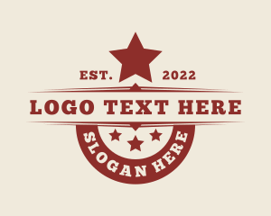Retro - Western Rodeo Ranch Star logo design