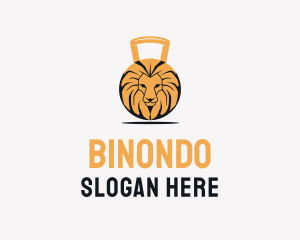 Trainer - Lion Fitness Weights logo design