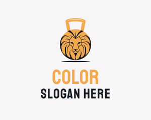 Athlete - Lion Fitness Weights logo design