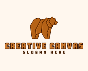 Bear Hunting Animal Logo