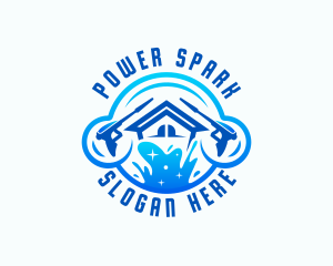 Pressure Washer Cleaning Logo