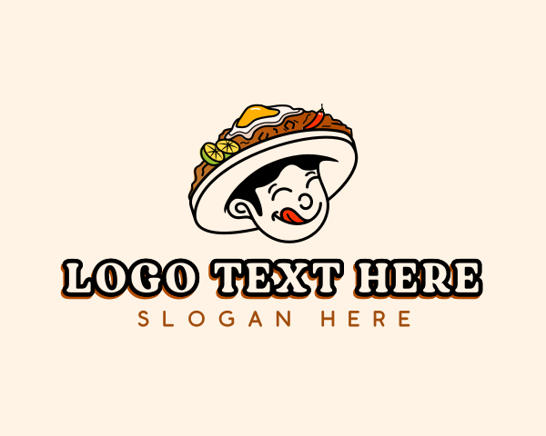 Sisig - Filipino Pinoy Cuisine logo design