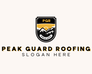 Forest Mountain Peak logo design