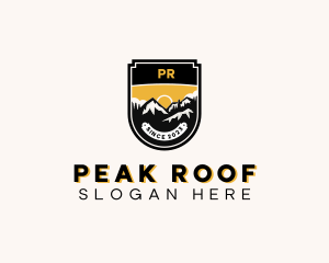 Forest Mountain Peak logo design