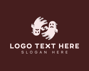 Haunt - Ghost Spooky Spirit logo design