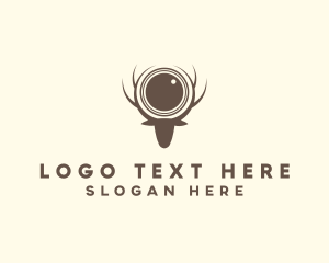 Antlers - Deer Antler Lens logo design