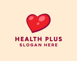 Red Shiny Heart  logo design