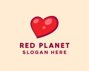 Red Shiny Heart  logo design