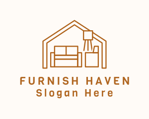 Furnish - House Furniture Sofa logo design