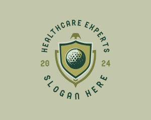 Golf Tournament Shield Logo