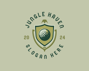 Golf Tournament Shield Logo