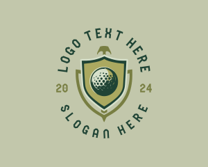 Golf Tournament Shield Logo