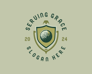 Golf Tournament Shield Logo