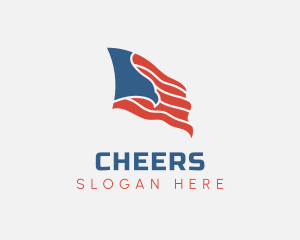 United States - Eagle American Flag logo design
