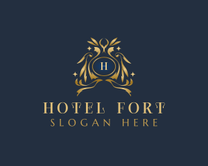 Luxury Royal Hotel logo design